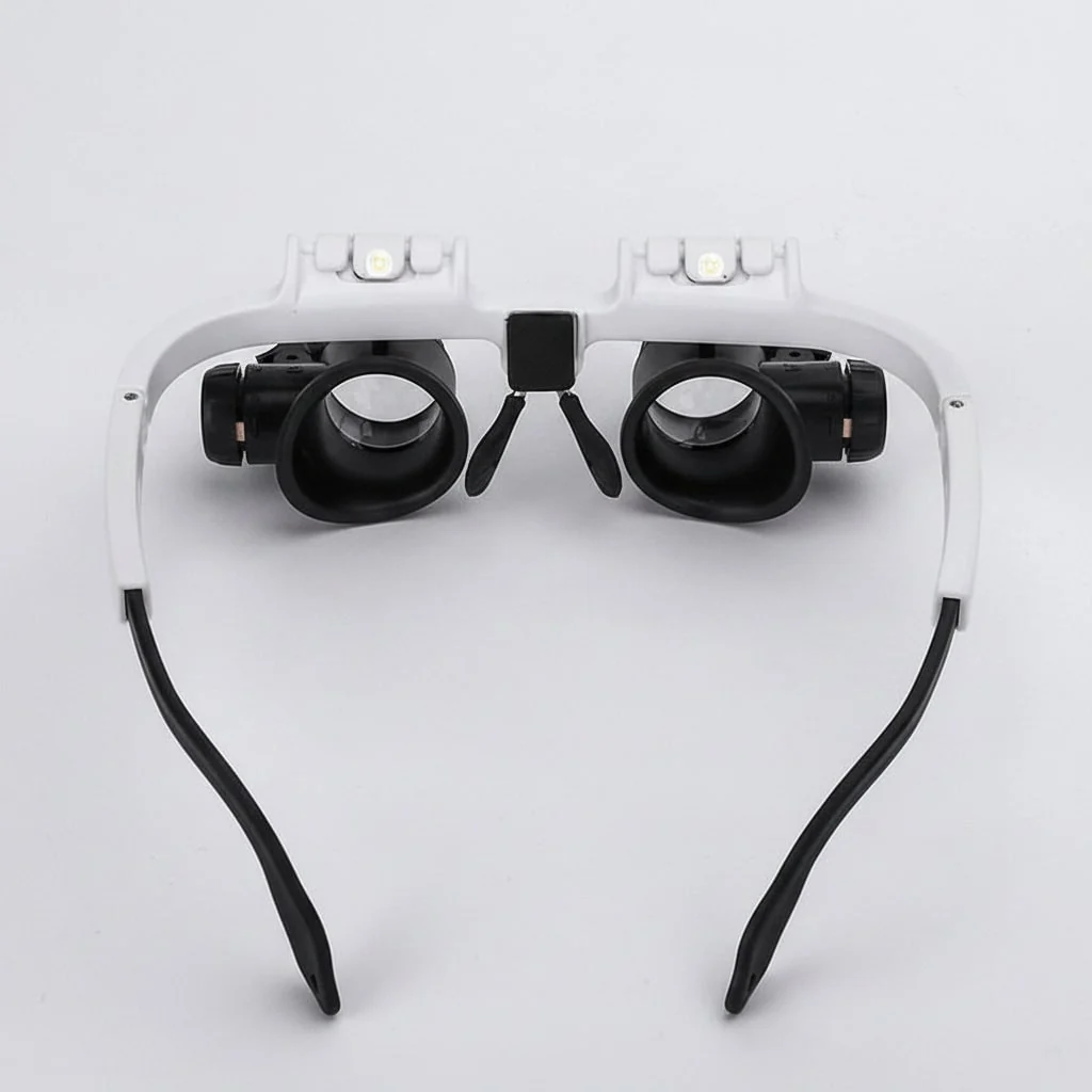 Magnifying Glass Headset LED Light Precision Work - Image 4